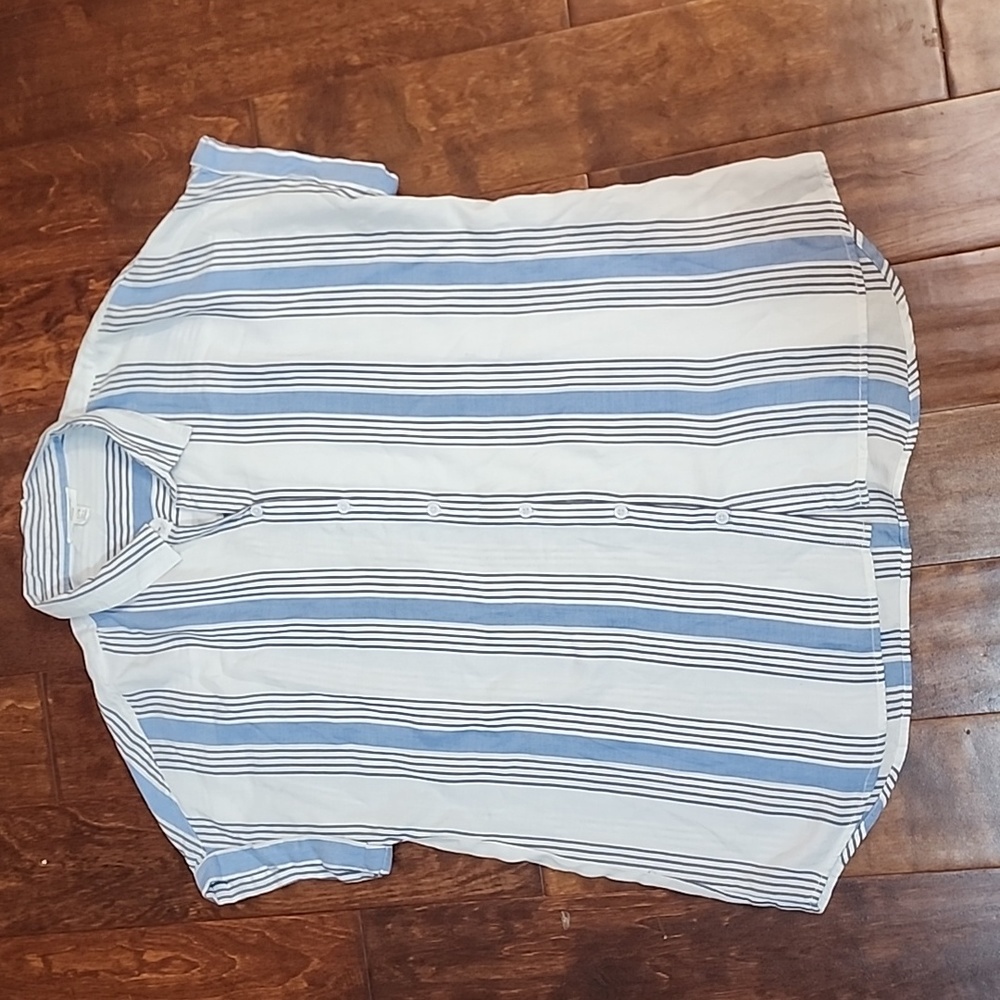 Beach Lunch Lounge Button Down Tee - image 3